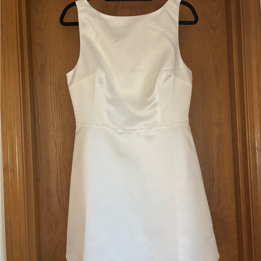 Reformation Cream Mini Dress